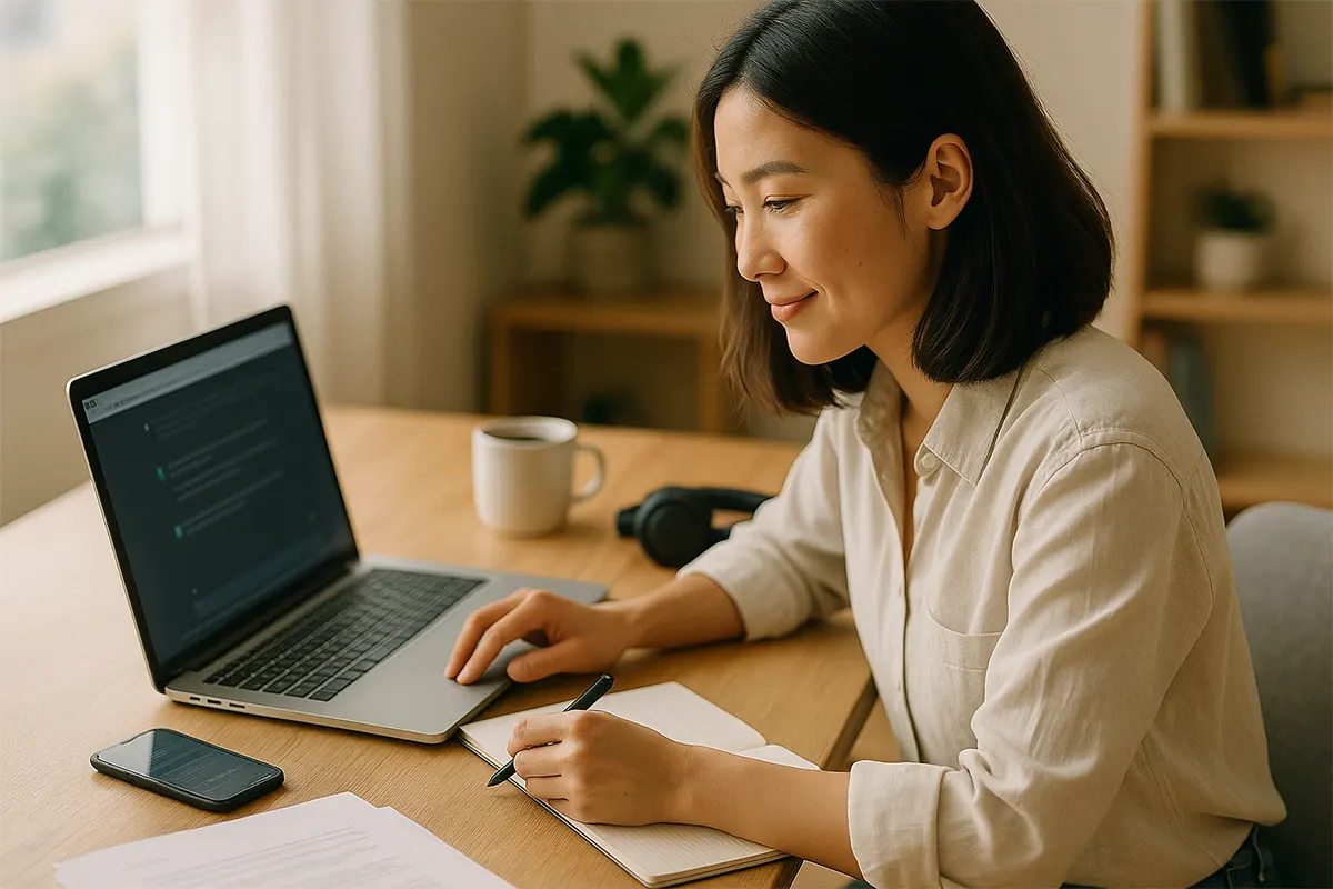 Người dùng sử dụng ChatGPT Go để dịch và sáng tạo nội dung