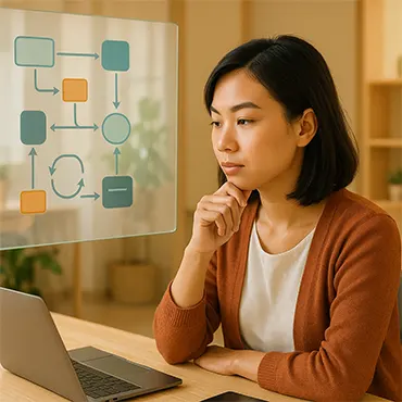 Nhân viên văn phòng Việt Nam phân tích hệ thống và tư duy toàn cảnh khi giải quyết vấn đề
