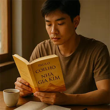 Người trẻ Việt Nam đọc sách Nhà Giả Kim trong không gian ấm áp, gợi cảm hứng theo đuổi Huyền thoại Cá Nhân